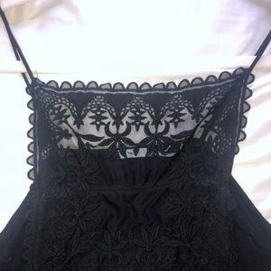 Urban outfitters black high neck lace cami